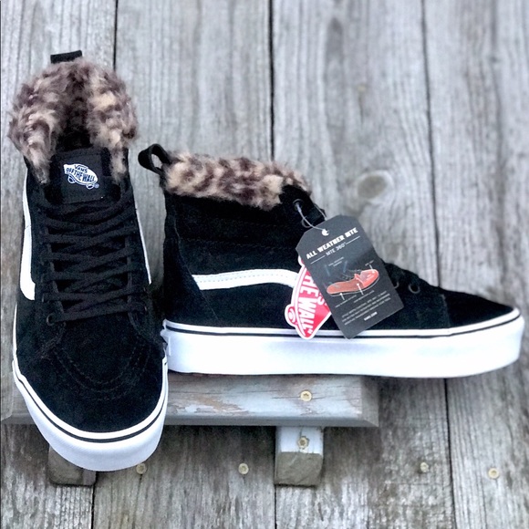 LAST 5 Star NWT Vans MTE Platform Leopard Fur - Picture 3 of 8